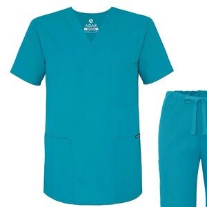 Women's Teal Scrub Top New With Tags